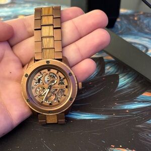 Men's “Original Grain” Espresso Dress Watch